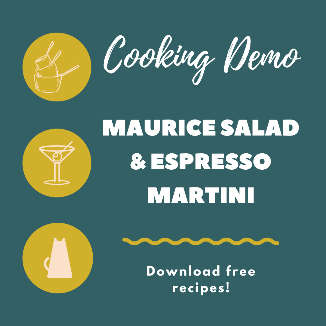 Cooking Demo: Keto Maurice Salad & Espresso Martini