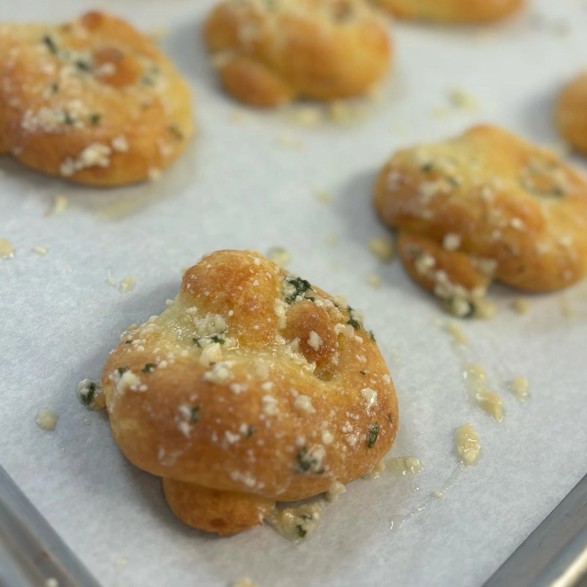 "Knotty" Kitten Katz - garlic knots