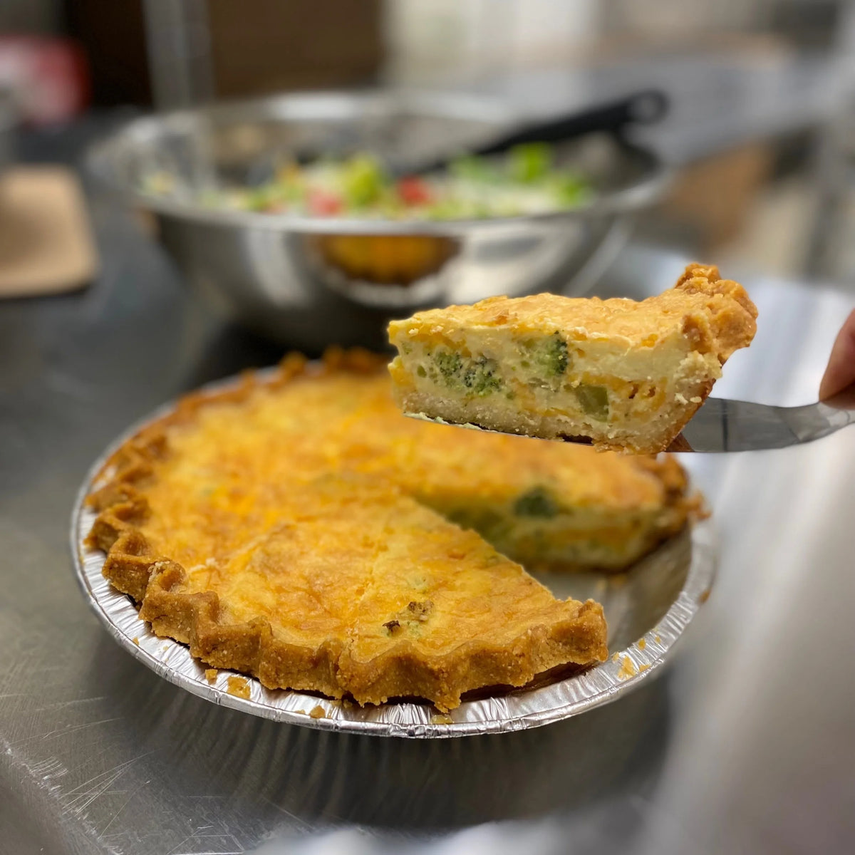 Keto Pies - broccoli cheddar quiche